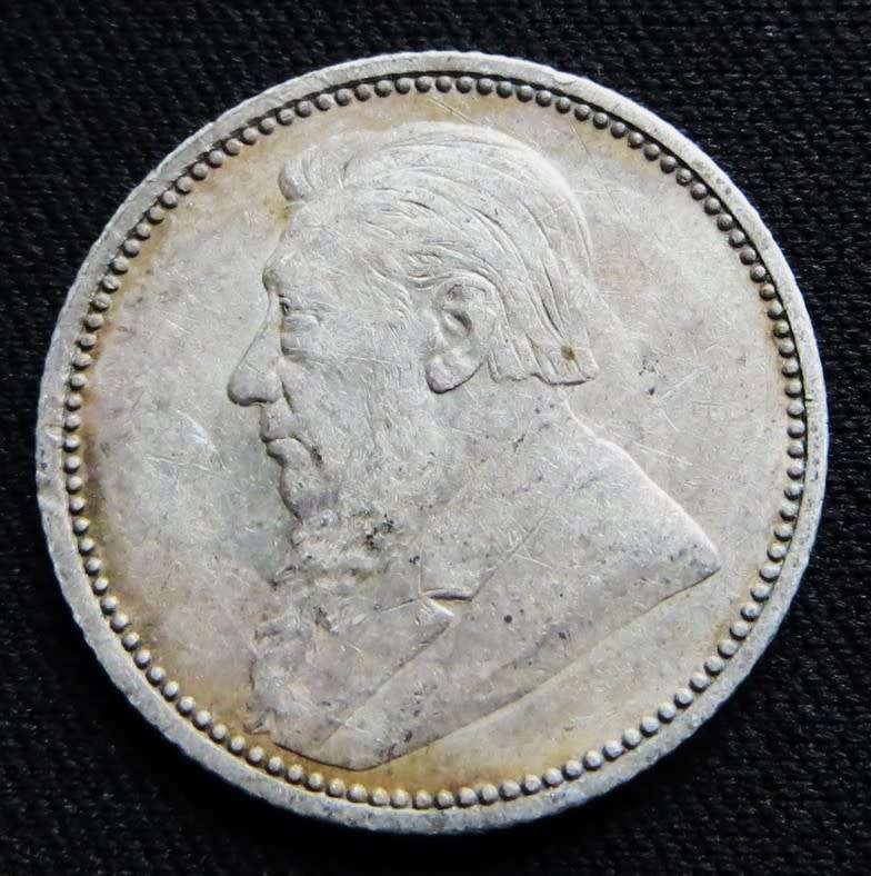 ZAR 1895 6d Sixpence SILVER