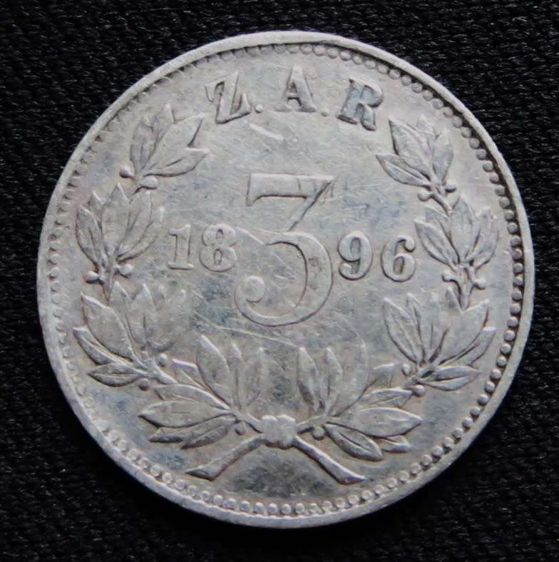 ZAR 1896 3d SILVER