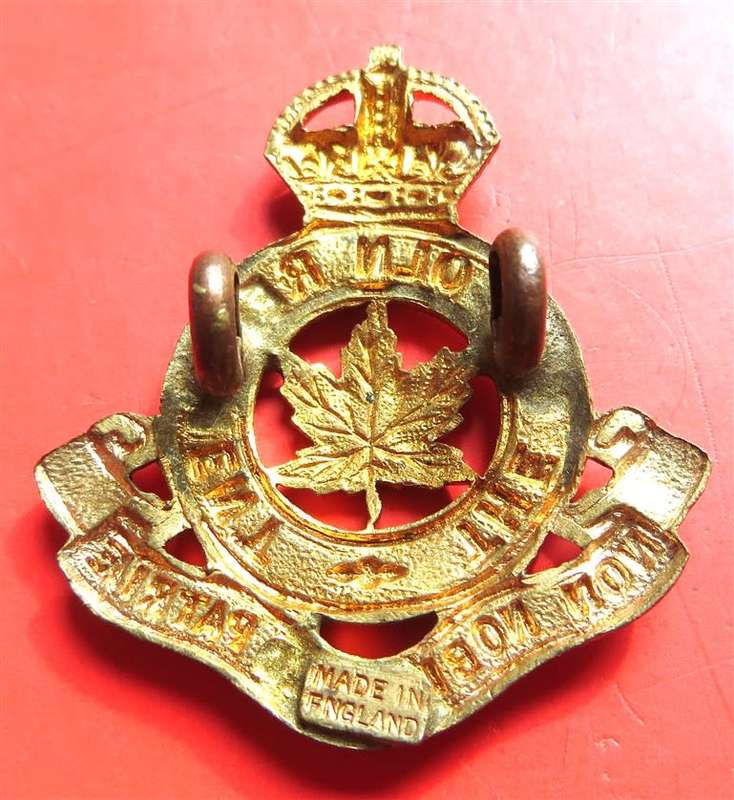 Canada Lincoln Regiment Collar Badge WW2 **Scarce**