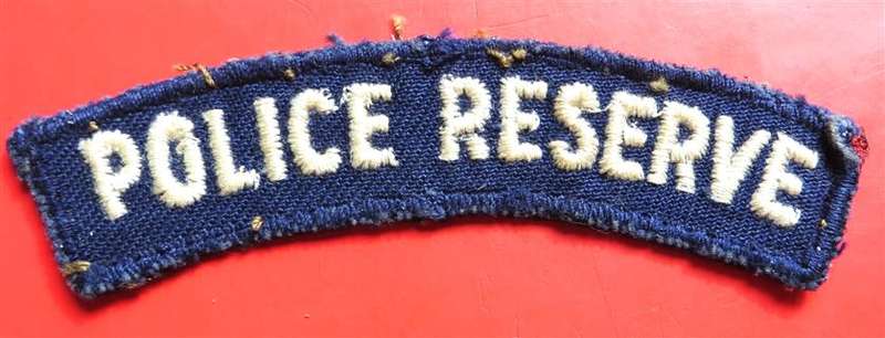 Rhodesia - British South Africa Police Reserve Shoulder Title **Scarce**