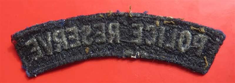 Rhodesia - British South Africa Police Reserve Shoulder Title **Scarce**