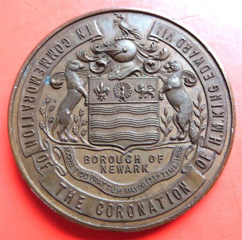 1902 Newark Edward VII Coronation Medal **Scarce**