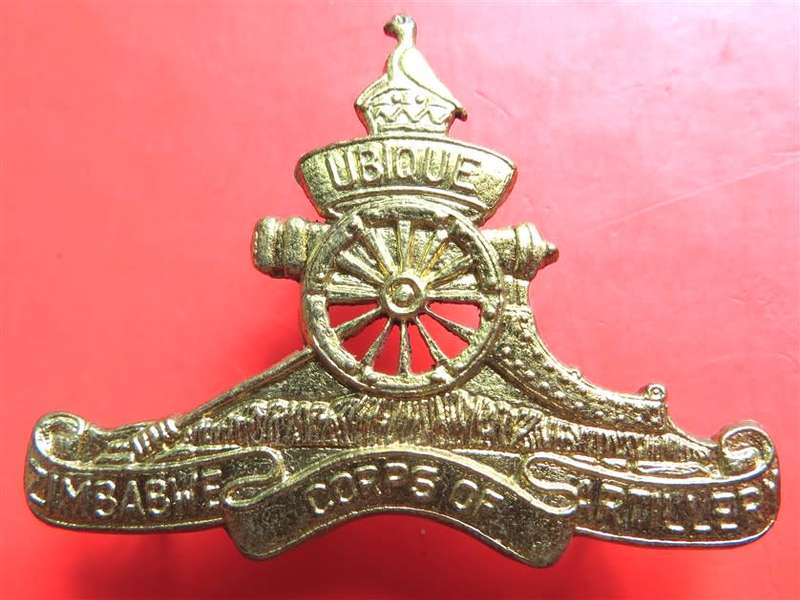 Zimbabwe Corps of Artillery Cap Badge