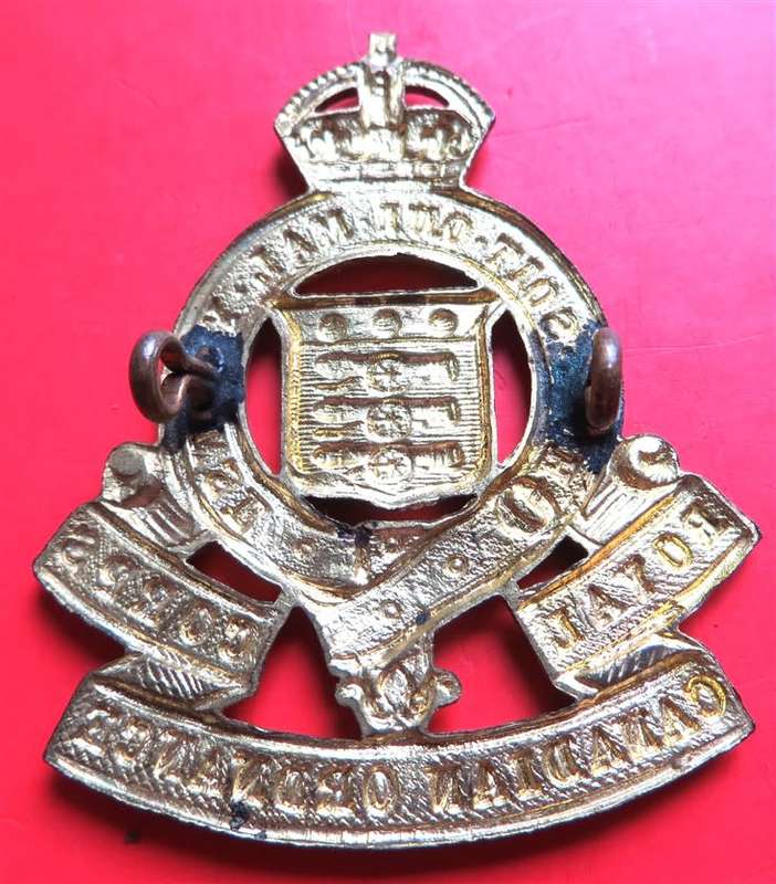 Royal Canadian Ordnance Corps WW2 Cap Badge