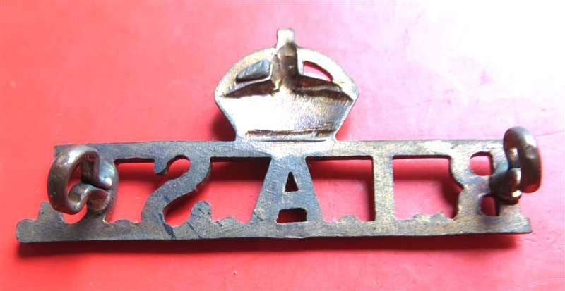 Royal Indian Army service Corps Title Badge