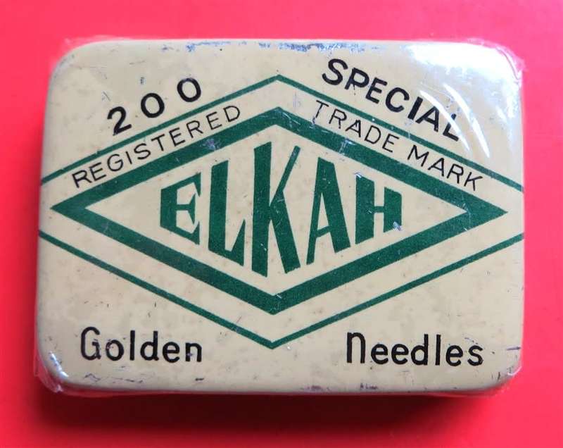 Sealed Tin of Elkah Record Needles ***Scarce*** Sealed