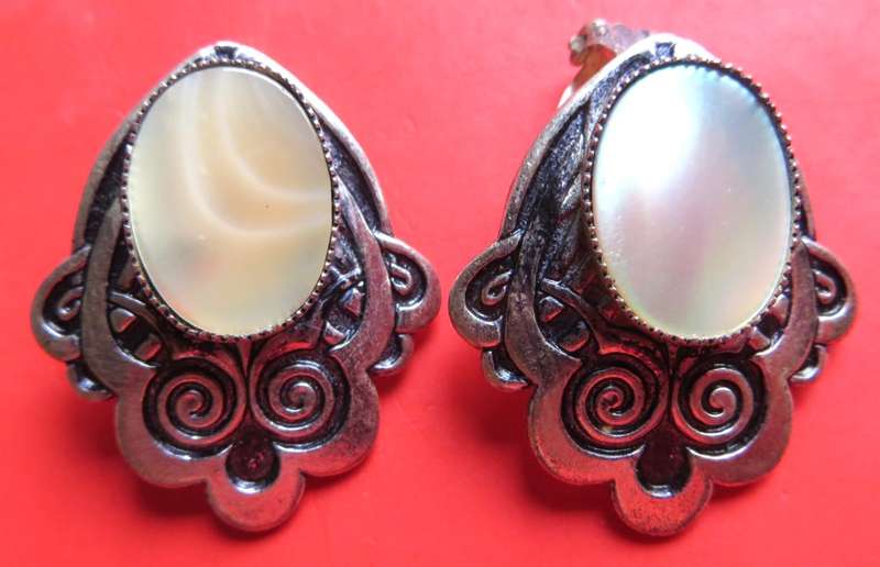 Vintage costume jewellery earrings