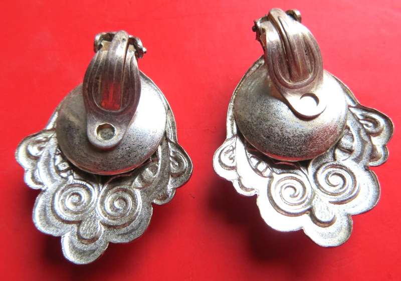 Vintage costume jewellery earrings