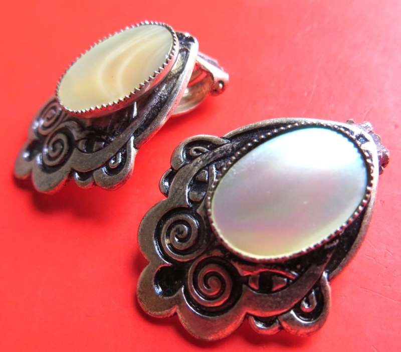 Vintage costume jewellery earrings