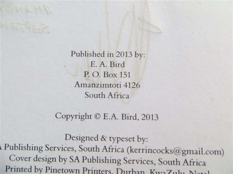 War Special Branch, Slaughter in the Rhodesian Bush - Ed Bird - Signed by Author