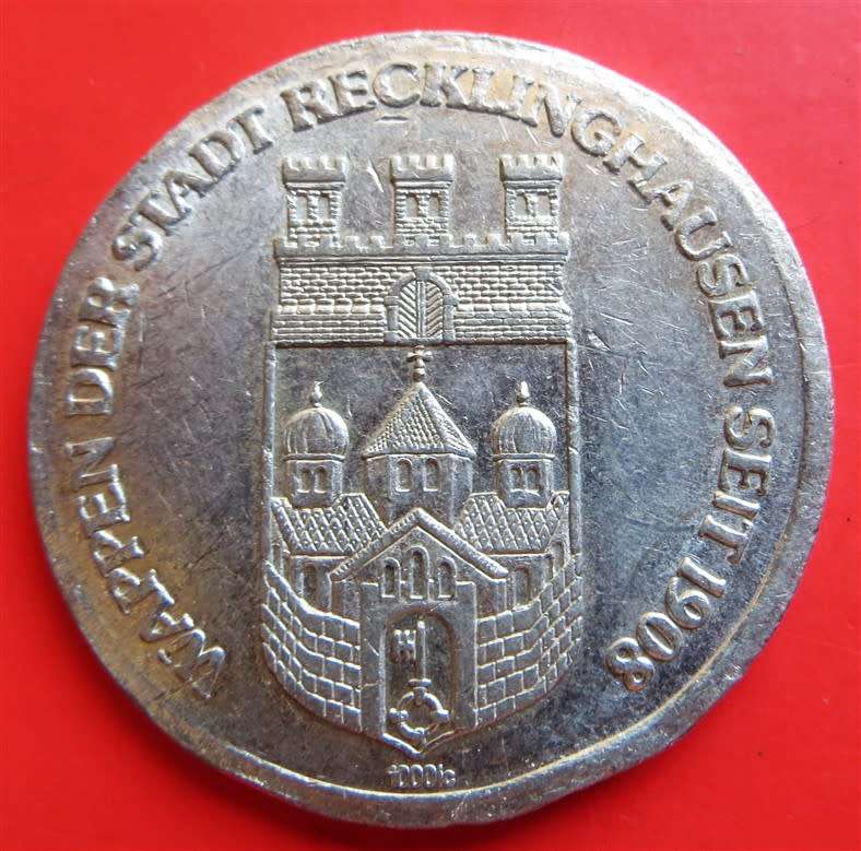 German Commemorative Medallion - Recklinghausen