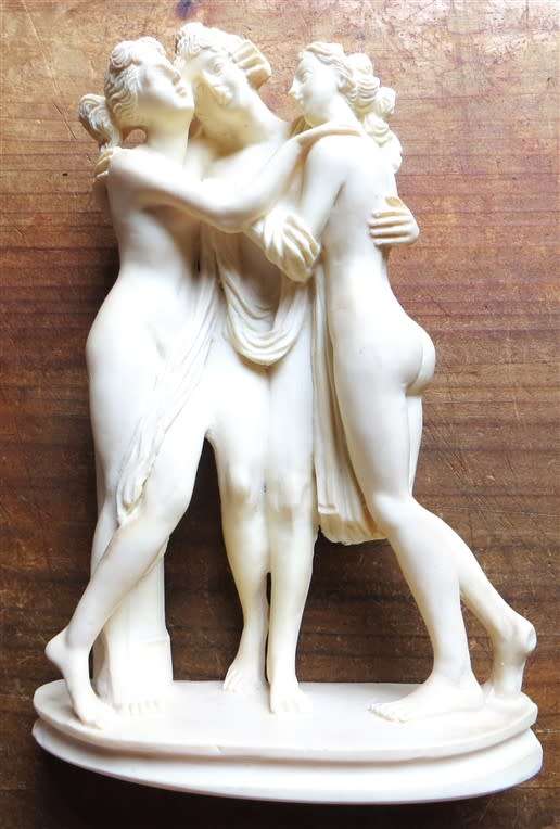 Vittoria Collection - The Three Graces Classic Greek Goddess Statuette Figure - Made in Italy