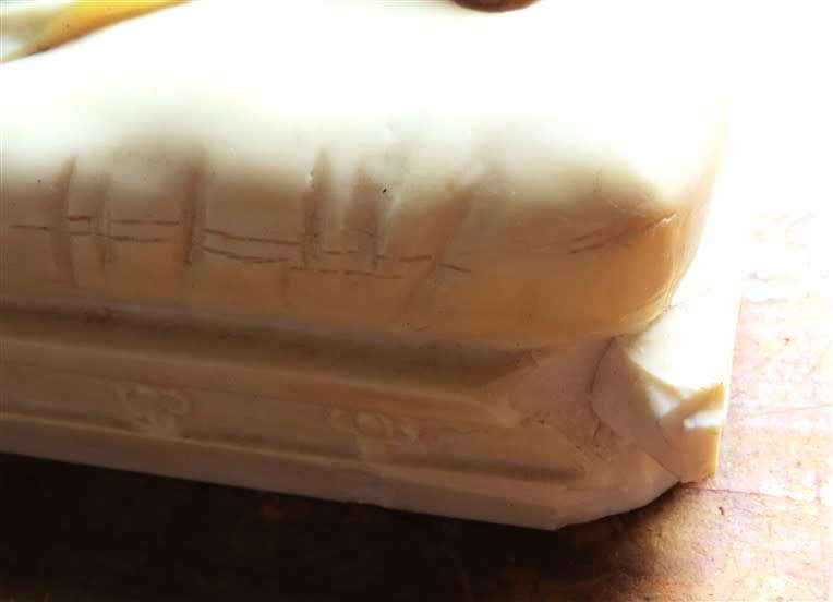 Lady on Day Bed Statuette - Chipped Corner - See Pics