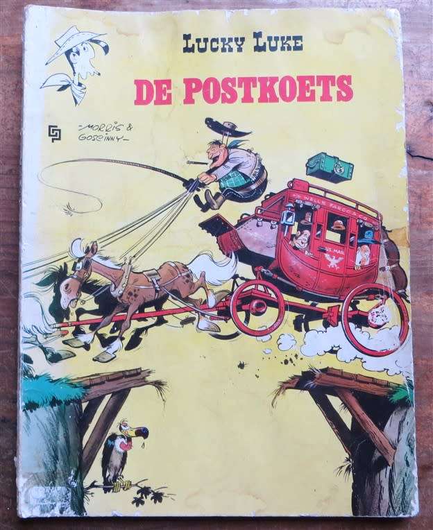 Lucky Luke - Morris & Goscinny 1971 - Postkoets - In Dutch