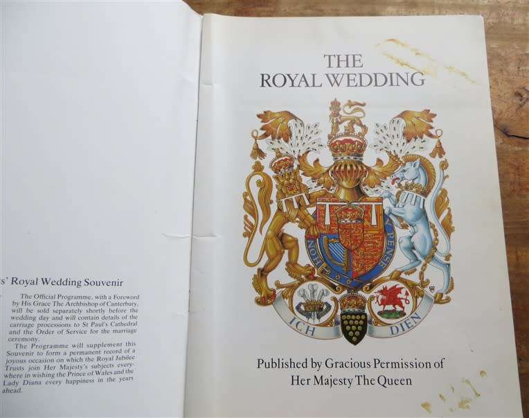 The Royal Wedding Official Souvenire - Lady Di & King Charles