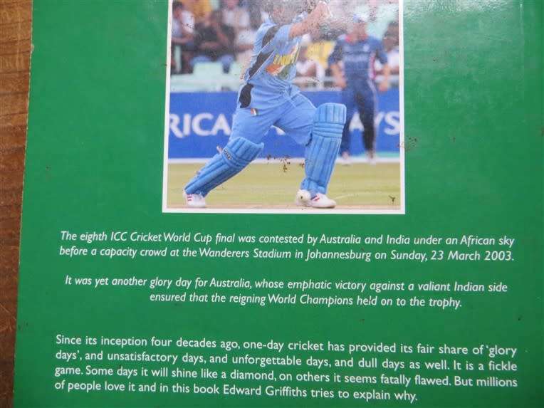 Glory Days - 40 Years of 1 day Cricket - Edward Griffiths