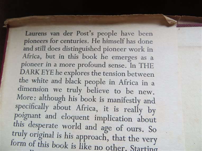 The Dark Eye in Africa - Laurens Van Der Post