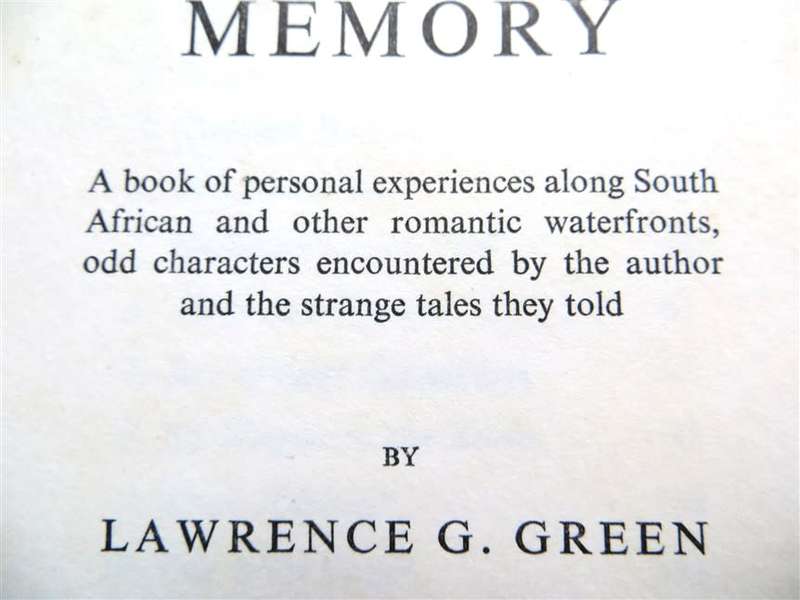 1969 1st Edition  - Lawrence G.Green - Harbours of Memory