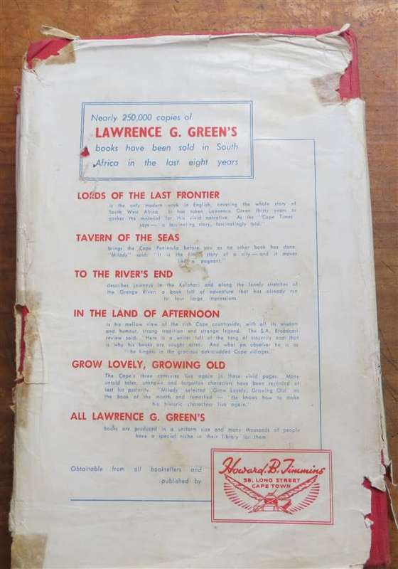 1954 1st Edition  - Lawrence G.Green - Under a Sky Like Flame