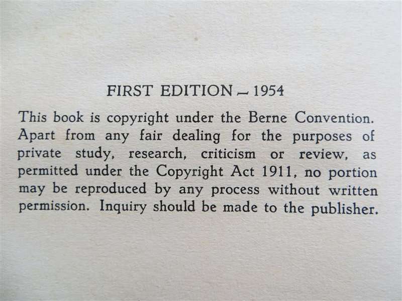 1954 1st Edition  - Lawrence G.Green - Under a Sky Like Flame