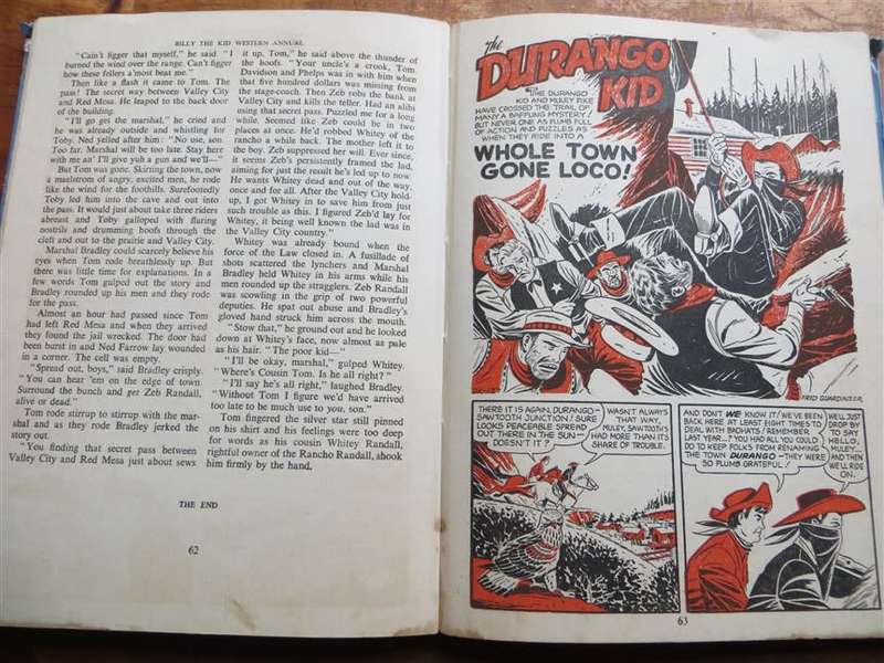 Billy The Kid Western Annual - Binding poor condition