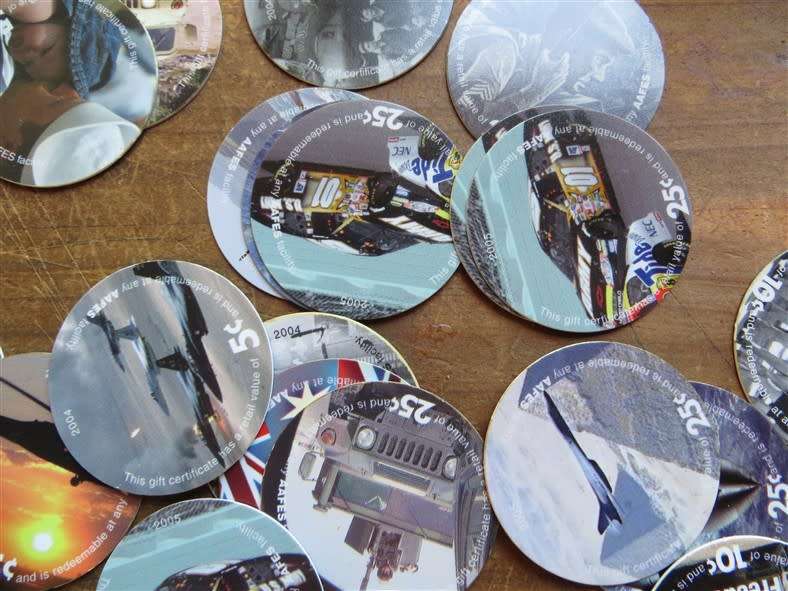 46 x Iraq War 2004 Gift Token Tazos - 1 Bid for the Lot