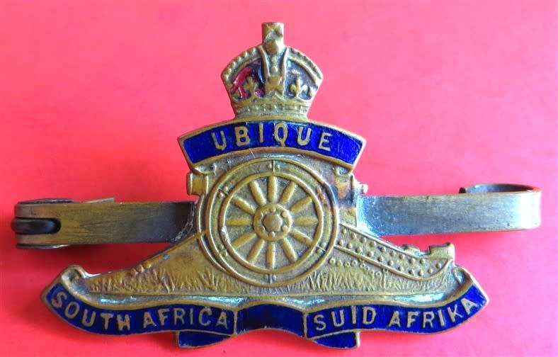 Royal Artillery Blue Enamel Sweetheart Badge/ Brooch