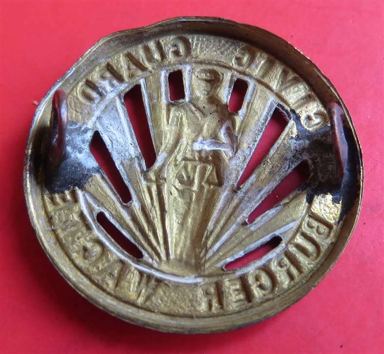 Scarce WW2 ERA South African CIVIC Guard Burger Wagte