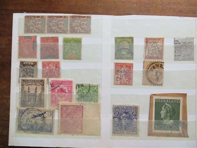 Assorted High Value Stamps in small Album Lot - All for 1 Bid