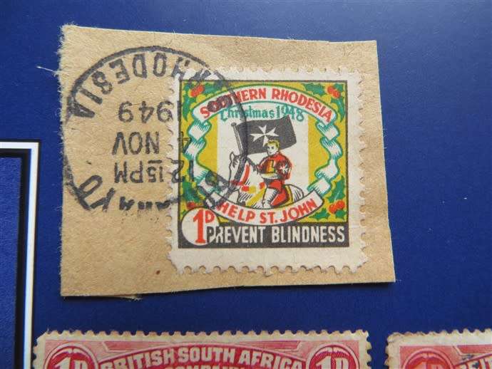 Rhodesia Stamp Lot - Ten Shillings /double heads / Cinderella