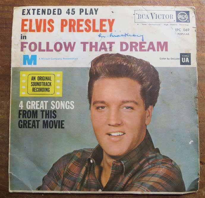 ELVIS PRESLEY - Follow That Dream EP - Original 1962 4-Track 7` Vinyl Single