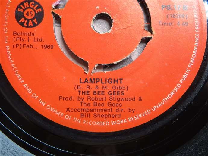 The Bee Gees 7 Single vinyl - Untested As Is
