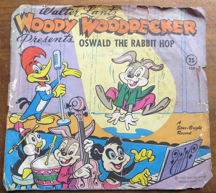 Walter Lantz Woody Woodpecker 7 Single vinyl - Untested As Is