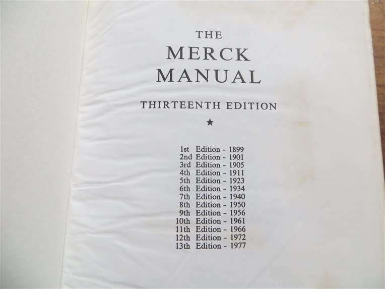 The Merck Manual - 13th Edition - Medical Diagnosis