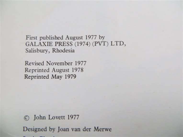 CONTACT - John Lovett - Hardcover Rhodesia - 1979 Print