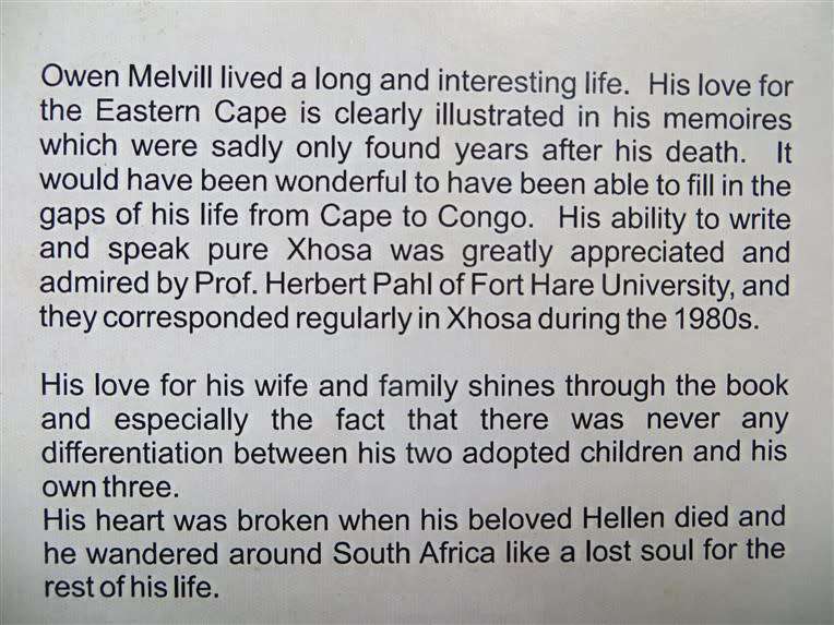 Xhosaland Anecdotes - Owen Fred Tozer Melvill - Sanderson