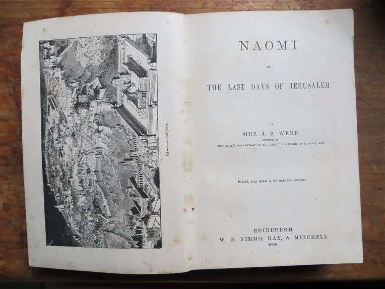 1896 Naomi - The Last Days of Jerusalem - J.R Webb