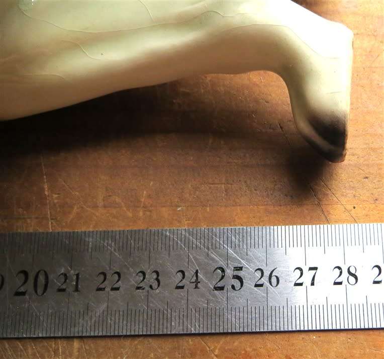Vintage Ceramic German Shepherd Numbered #2302 - 280mm High