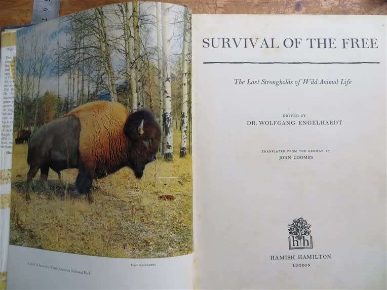 1962 Survival of the Free - The Last Strongholds of Wild Animal Life - Dr W.Engelhart