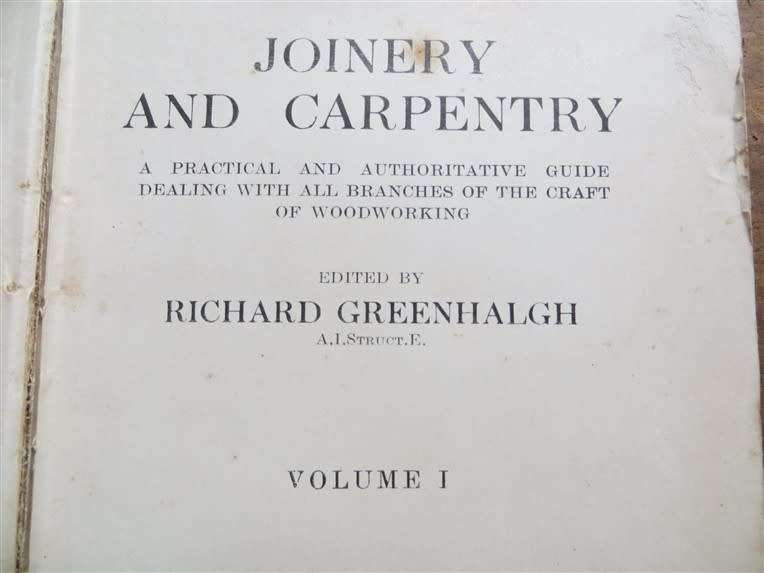 1929 Joinery & Carpentry Vol.1 - R.Greenhalgh
