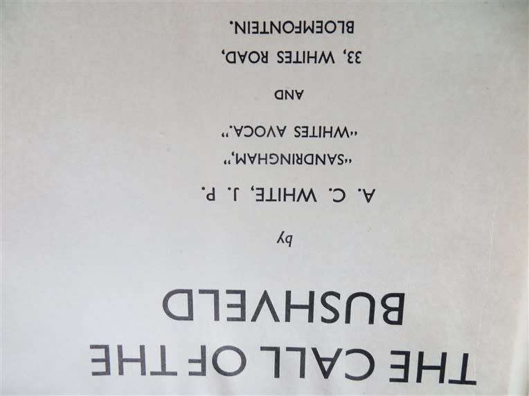 1951 Call of the Bushveld - A.C White