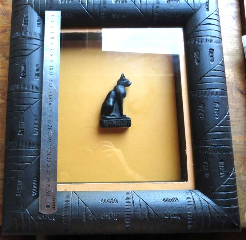 Ornate Wood Box Frame & Glass +-350mm x 400mm