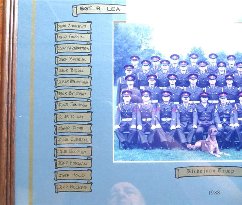 Royal Artillery NicholsonTroop Photo 1988  Framed & Glass