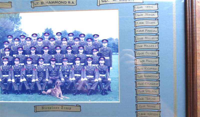 Royal Artillery NicholsonTroop Photo 1988  Framed & Glass