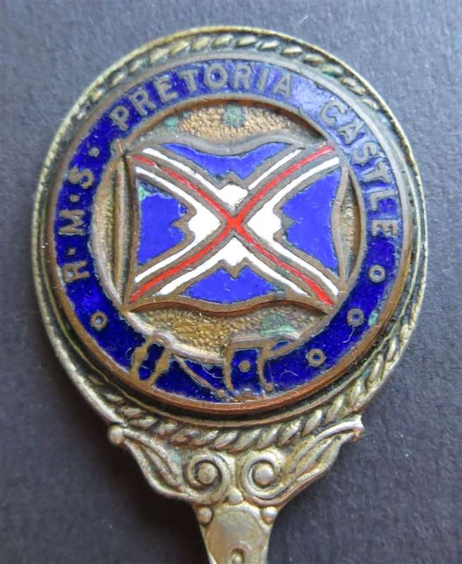 Vintage H.M.S Pretoria Union Castle Teaspoon