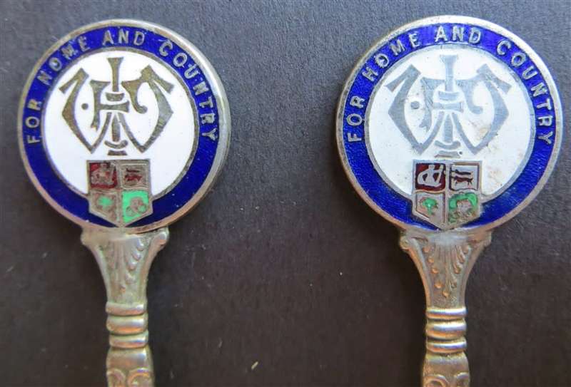 2 x WW2 Civil Defence Collectors Teaspoons - 1 Bid