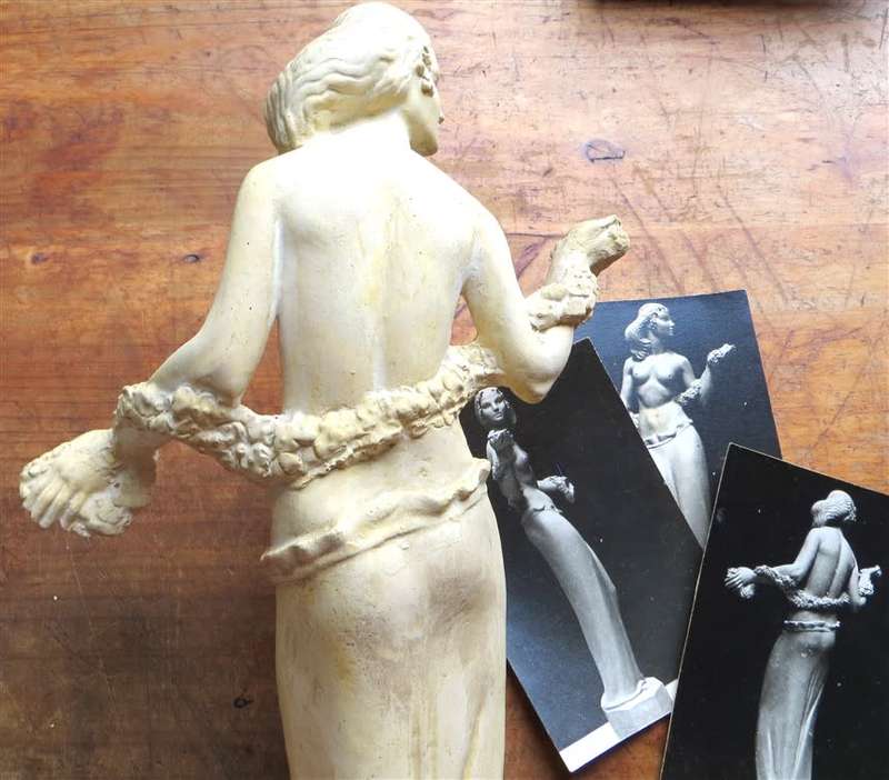 Goddess Sculpture 440mm high - Sculptor - Rose Dearing circa. 1968