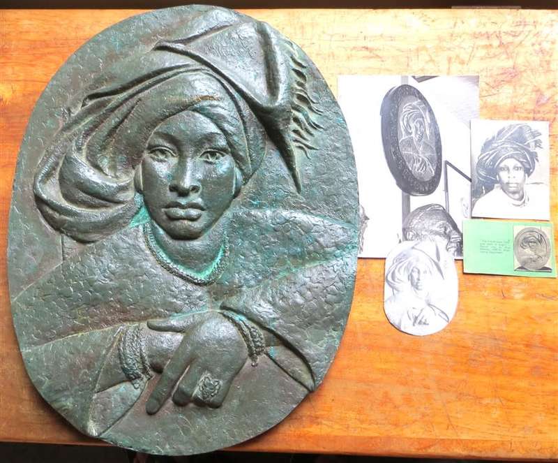 Princess Safuratu Adele +-490mm x 375mm Sculpture - Rose Dearing circa. 1969