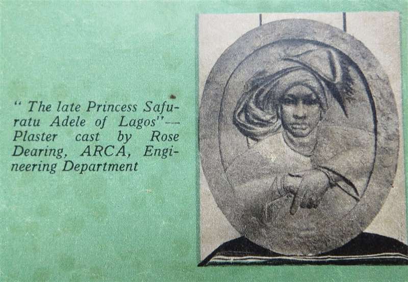Princess Safuratu Adele +-490mm x 375mm Sculpture - Rose Dearing circa. 1969