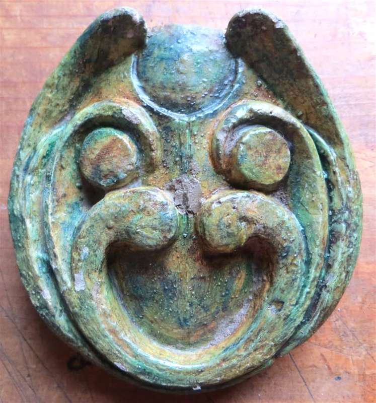 Cast of Small Lion/Gargoyle relief sculpture - Sculptor Rose Dearing - provenance docs copies availa